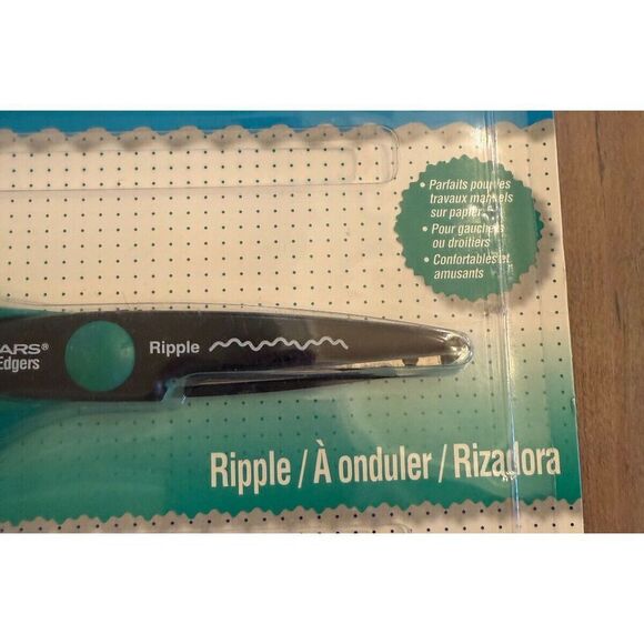 NEW Set 3 Fiskars Photo Scrapbook Paper Edgers Scissors Wave Ripple Stamp - Picture 3 of 5